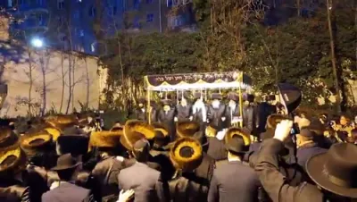 טאנץ נאכן חופה אין אנטווערפן בחצרות ביאלא רמ"א - שפיקוב - גאב"ד אנטווערפן