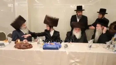 אדמו"רים ורבנים באטייליגן זיך ביי שמחת השבע ברכות לנכד החיד"ו וייס דומ"ץ סאטמאר אנטווערפן