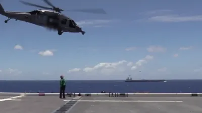 אמעריקאנער כוחות קאנפיסקירן סאנקציאנירט שיף נאכן עס נאכלויפן 8,000 מייל 