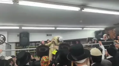 א שמחת פורים ביי הרה"צ רבי נחמן בידערמאן שליט"א 