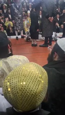 פיינע ווידיאוס פון פורים ביי כ"ק אדמו"ר מקרעטשניף כפר עטה שליט"א