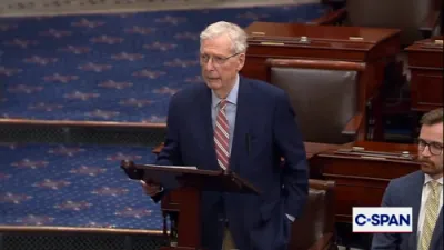 סענעטאר מיטש מעקאנעל שטיצט שטארק טראמפ'ס קריג קעגן איראן