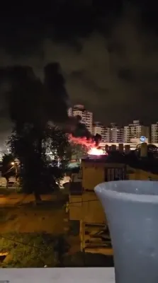 סצענע פון א איראנער מיסילס געפאלן אין רמלה - מדינת ישראל 