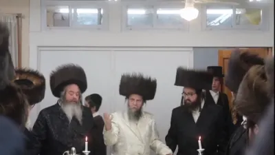 שושן פורים טיש בצל האדמו"ר מקרעטשניף סיגעט שליט"א מוומ"ס בקרית יואל