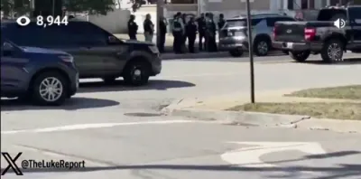 צוויי אפיצירן זענען פארוואונדעט נאך א שיסעריי נעבן אגודת ישראל שול אין באלטימאר