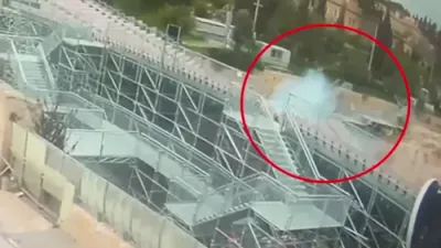 איראנער אטאקע האט געטראפן א געגנט נעבן אל-אקצא, לויט באריכטן.