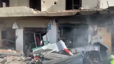 צה"ל אטאקירט חיזבאללה ברענשטאף סטאנציעס אין דרום לבנון.