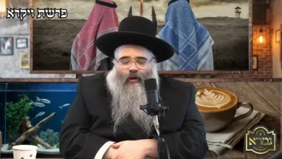 הרב אברהם מרדכי מלאך א קאווע פארן דאווענען - ויקרא תשפ"ו