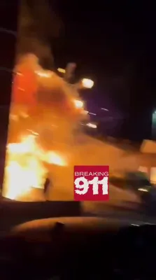 3 פארשוינען אין גאלדערס גרין צינדן אונטער פיר אידישע אמבולאנסן - פולע בילדער און ווידיאוס