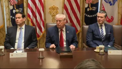 טראמפ מעלדט איבער די הארמוז קואליציע