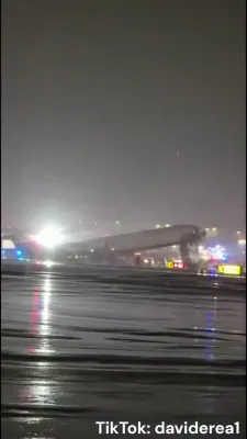 לאגווארדיע לופטפעלד פארשפארט נאך עיר קאנאדע עקסידענט, אלע היימישע אידן געראטעוועט, צוויי פילאטן טויט.