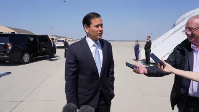 מארקא רוביא שטעלט אמעריקע'ס אינטערעסן פאראויס פון די אליאירטע לענדער ביים G7 סאמיט.