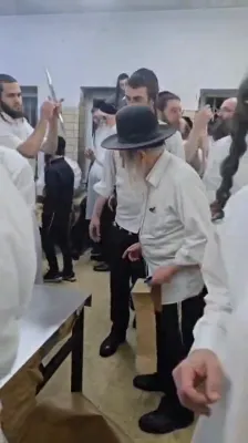 כ"ק אדמו"ר מאמשינוב שליט"א ביים מצות באקן