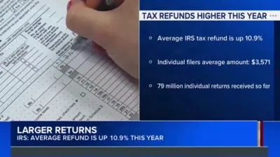 דורכשניטלעכע IRS ריפאנדס שטייגן 11% נאך טראמפ'ס שטייער געזעץ.