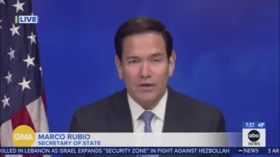 מארקא רוביא ווארנט אז דיפלאמאטיע מיט איראן קען דורכפאלן.