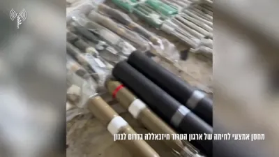 צה"ל'ס גבעתי בריגאדע שטעלט אפ א חיזבאללה אטאקע, קאנפיסקירט שווערע ארסענאלן.
