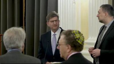 היסטארישע פסח סדר ארגאניזירט אין קאנגרעס אין וואשינגטאן דורך דעם  הרב עזרא פריעדלאנדער  אין אנגעפירט דורך הרב   יצחק יהושע שליט"א הויפט רב פון די בוכארישע געמיינדע.