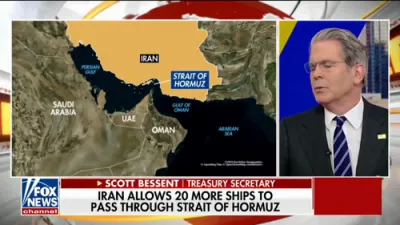 סקאט בעסענט שווערט אמעריקאנער קאנטראל איבערן שטראז פון הארמוז.