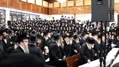 מעמד שאיבת מים שלנו בראשות הגה"צ אב"ד סאטמאר וויליאמסבורג שליט"א 