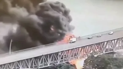 איין מענטש טויט נאך א טאנקער אויפרייס אין די פאנאמע קאנאל