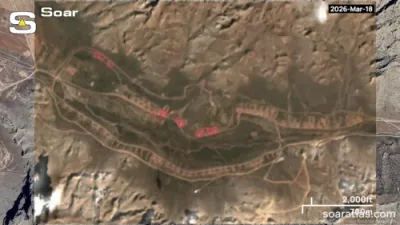 סאטעליט בילדער ווייזן מאסיווע שאדן צו א איראנע ראקעט פלאץ.