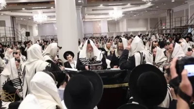 באזוך פון הגאון רבי שאול אלתר שליט"א אין בארא פארק 