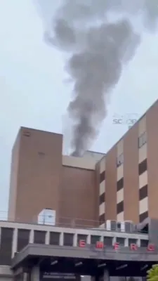 א פייער האט אויסגעבראכן אויפן דאך פון מאנטיפיורי נייעק שפיטאל