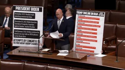 קאנגרעסמאן מאסט רייסט אראפ דעמאקראטישע קאלעגעס וואס נוצן די אומקום פון סאלדאטן אין איראן פאר פאליטיק