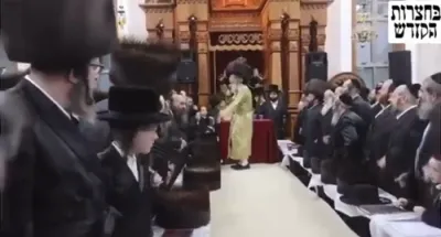 הרה"צ רבי אלימלך בידערמאן שליט"א ביי א זיץ פאר שביעי של פסח