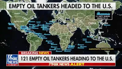 121 ליידיגע אויל טאנקערס זענען יעצט אויפ'ן וועג צוריק קיין אמעריקע צוליב די שוועריגקייטן ביים הארמוז דורכגאס.