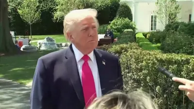 פרעזידענט טראמפ רעדט איבער די שלום אפמאך וואס ער האט אויסגעהאמערט צווישן מדינת ישראל און לבנון