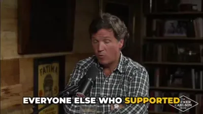 טאקער קארלסאן זאגט אז ער האט חרטה פארן העלפן טראמפ ווערן פרעזידענט 