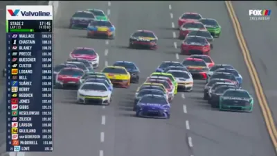 מעכטיגע קרעש ביי א קאר רעיס אין לאס אנדזשעלעס 