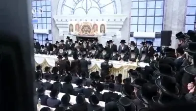 שמחת התנאים בחצר הקודש וויזניץ ירושלים 