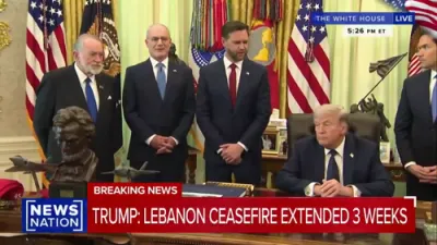 וויצע פרעזידענט ווענס רעדט איבער די פארלענגערטע פייער אפשטעל פאר נאך דריי וואכן צווישן מדינת ישראל און לבנון 