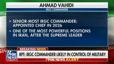 זשעק קעין פון פאקס ניוז טענה'ט אז די רעוואלוציאנערי גארדס האבן די עכטע פירערשאפט איבער די איראנער פארהאנדלונגס טיעם.