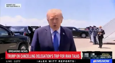 טראמפ זאגט אז אמעריקע האט די קארטלעך און אויב איראן וויל פארהאנדלען זאלן זיי רופן אויפן טעלעפאן, ער האט געקענסעלד די טריפ פון וויטקאף און קושנער קיין פאקיסטאן 