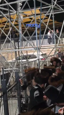 הרה"ק רבי יעקב מאיר שעכטער שליט"א אנגעקומען קיין מירון צום ערשטן מאל נאך 16 יאר 
