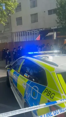 א פייער ביי ישיבת מתיבתא סטעמפארד היל לאנדאן