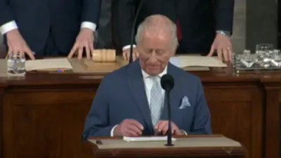 פולע רעדע פון בריטישער קעניג טשארלס אין די אמעריקאנער קאנגרעס 