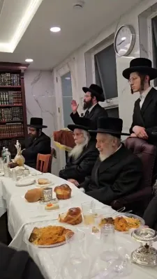 יומא דהילולא של הרה"ק בעל טל חיים מליסקא זי"ע אצל נכדו כ"ק אדמו"ר מהיבנוב שליט"א