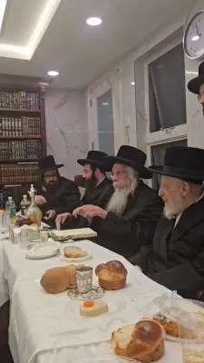 יומא דהילולא של הרה"ק בעל טל חיים מליסקא זי"ע אצל נכדו כ"ק אדמו"ר מהיבנוב שליט"א
