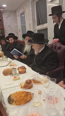 יומא דהילולא של הרה"ק בעל טל חיים מליסקא זי"ע אצל נכדו כ"ק אדמו"ר מהיבנוב שליט"א