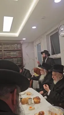 יומא דהילולא של הרה"ק בעל טל חיים מליסקא זי"ע אצל נכדו כ"ק אדמו"ר מהיבנוב שליט"א