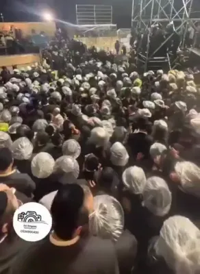 פולע סצענעס: טענץ, הדלקות, און תפלות, אין הר הקודש מירון