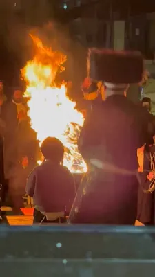 לג בעומר בצל צינור השפע כ"ק אדמו"ר מקרעטשניף כפר עטה שליט"א 