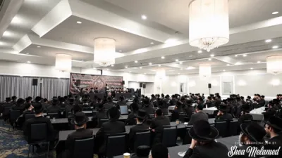כינוס "משרתי עליון" פאר הונדערטער מלמדים דחסידי סקווירא אין ניו יארק 