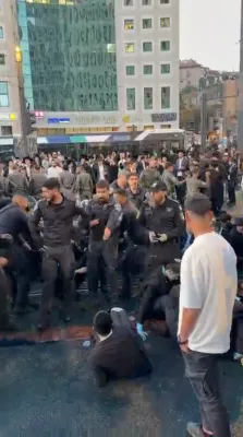 נאך פון די פראטעסטן אין ירושלים דורך די פלג הירושלמי 
