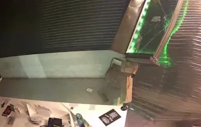 פארברעכער אין מישיגען האבן זיך בטעות אונטערגעצינדן ביים גנב'נען פון א געשעפט 