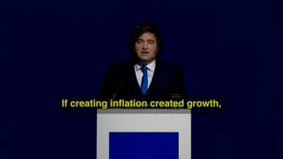 מייליי עפנט אויף די אויגן אויפן ביטערן מציאות: סאציאליזם האט פארוואנדלט ארגענטינע פון א שטארקע וועלט-מאכט צו א חרוב'ע און צובראכענע לאנד &mdash; יעצט איז ער ארויס אויף א מיסיע דאס צוריק אויפצושטעלן מיט'ן גאנצן כח.